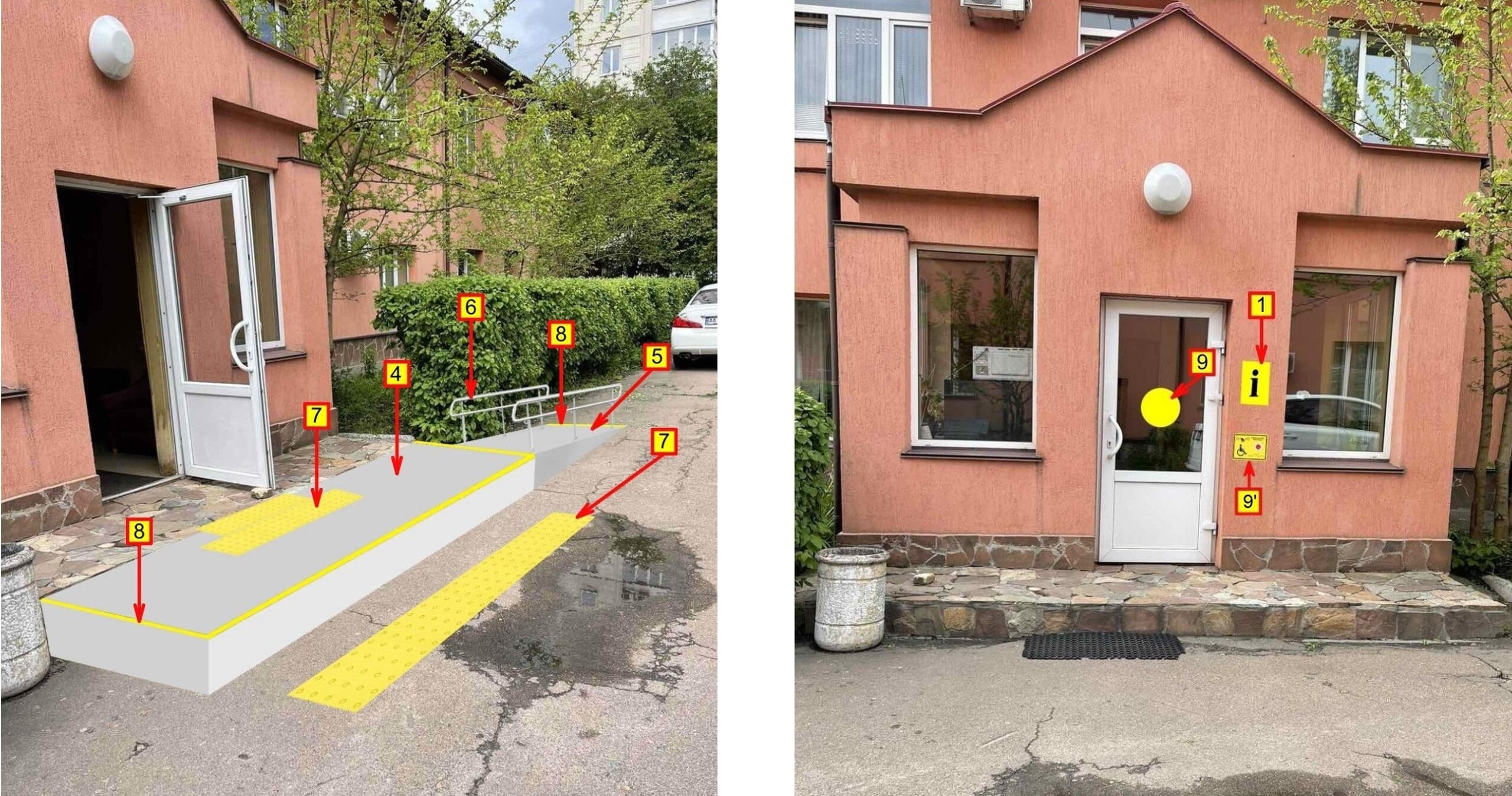 вхідна группа с пандусом